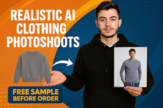 create realistic ai model photoshoots for clothing brands