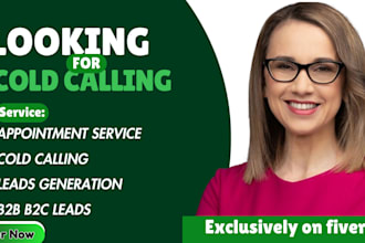 be your real estate cold caller appointment setter for quality leads