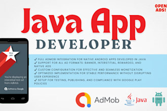 integrate any admob ad format into your java code