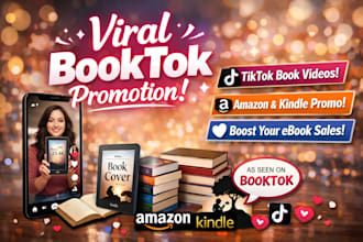 do viral booktok promotion tiktok video amazon kindle ebook promotion ads