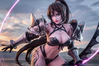 draw anime girl illustration, sfw or nsfw, ai art generated with custom kinks