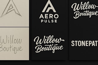 design a unique logo for your brand, merch, or social media