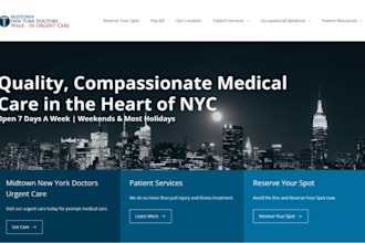 wix wordpress squarespace mental health hormone therapy doctor clinic website