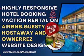 design hotel booking vacation rental airbnb guesty hostaway ownerrez website