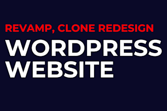 clone migrate design redesign website to wordpress, wix, shopify, woocommerce