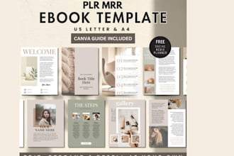 design canva ebook design, custom ebook formatting in canva,lead magnet template