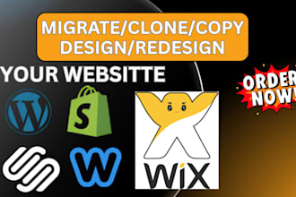 migrate, clone, redesign website across wix, wordpress, shopify, weebly and more