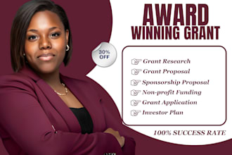 apply for grants, do grant research, grant proposal for business and nonprofit,