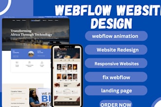design, update or  fix webflow website and animation, convert figma to webflow