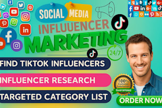 find top instagram, tiktok and youtube influencers manage your outreach campaign