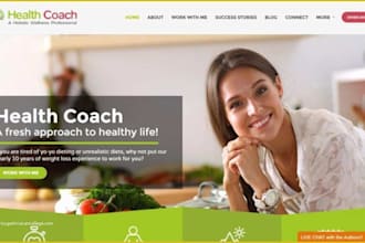 design modern coaching, therapy or fitness wordpress website
