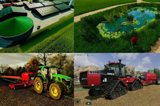 create custom mods, maps for farming simulator 19,22,25 and farm sim server set