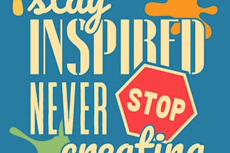 design typography poster and wall art