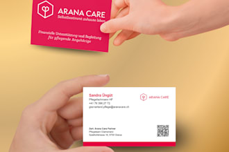 create modern and eye catching business card