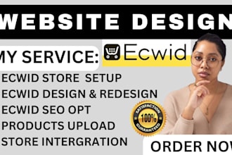 design and redesign ecwid website bigcommerce design ecwid SEO product upload