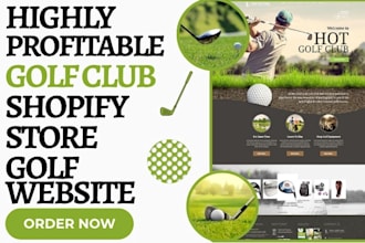 design golf shopify golf club apparel store golf accessories store golf website