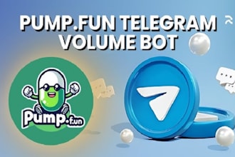 create crypto bot like pump fun bot, trading volume bot, bundle and telegram bot