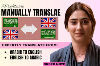 translate arabic to english manually english to arabic, ebook, article translate