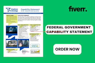 design government capability statement