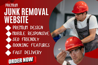 design junk removal website hauling website car salvage handyman website