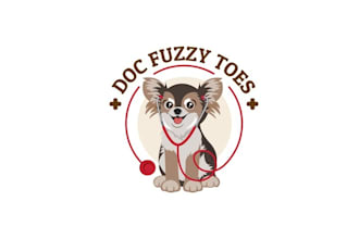 design powerful super veterinarian and animal logo
