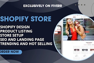 build a pro attractive shopify clothing, fashion and jewelry luxury store