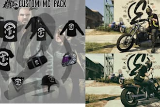 make fivem clothing fivem eup mc kuttes biker vest police clothing shoes patches