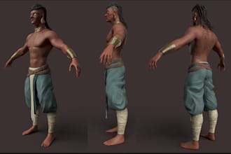stylized optimize low poly 3d model for game assets with props unity and ue5