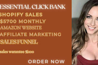 build affiliate sales funnel websites for shopify, amazon, and clickbank product