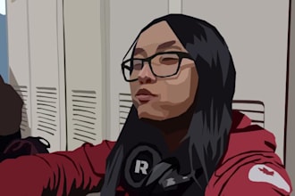 make vector portraits and cartoon scenes