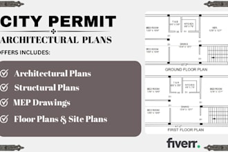 design architectural permit drawing structural engineering mep drawing
