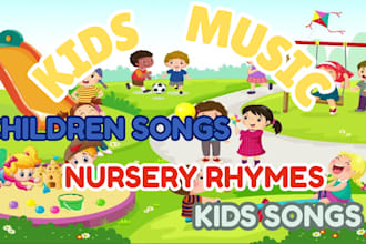 sing kids songs children songs nursery rhymes cartoon lullaby as female singer