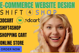 design develop online shopping cart ecommerce shift4shop 3dcart website design