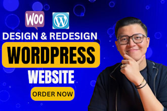 build, design, redesign, custom wordpress website for business or blog