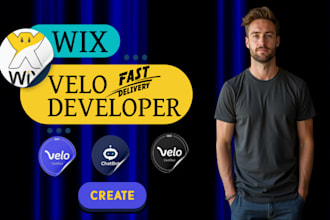 build, develop custom wix website using velo code, wix features , wix code, velo