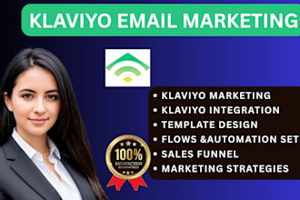 setup klaviyo email marketing design template flows automation and sales funnel