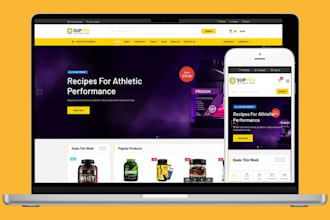 design supplement website nutraceutical website peptides sarms nootropic store