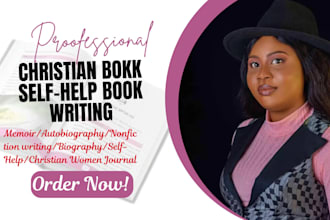 ghostwrite, edit christian self help book, memoir, christian KDP journal publish
