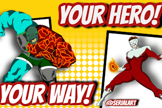 design your original superhero character