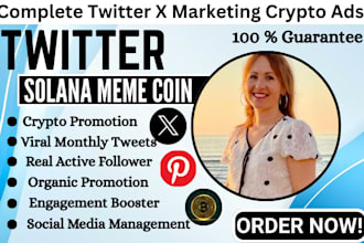 do organic x twitter promotion for crypto nft meme coin growth and engagement