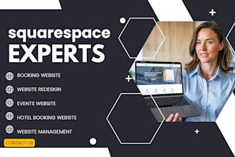 do squarespace website design redesign property management hotel booking website