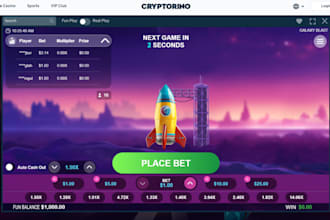 create your own crypto game website with crash and plinko features