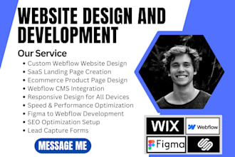 design webflow websites and landing pages for saas, ecommerce, personal brands