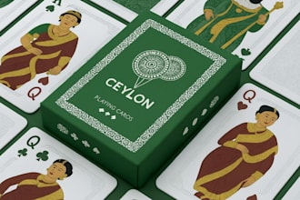 design playing card flash box mock up rule book design educational  flash card