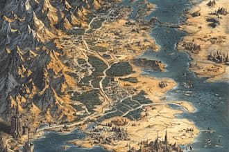 designing fantasy maps and cities plan