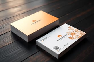 create minimalist visiting card, letterhead with custom qr code