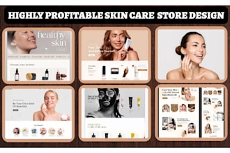 design skin care shopify store beauty website skin care website makeup website