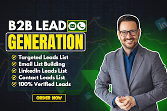 provide b2b lead generation, targeted business leads and email lists