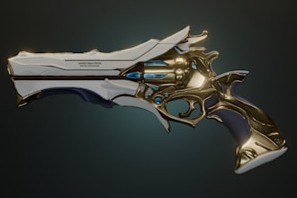 model game ready stylized or realistic 3d weapons and props