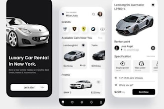 create luxury car booking app, black car service app, chauffeur service app